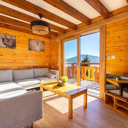Chalet Les Tilleuls - Jolie Vue Montagne Et Lac Les Angles  Exteriör bild